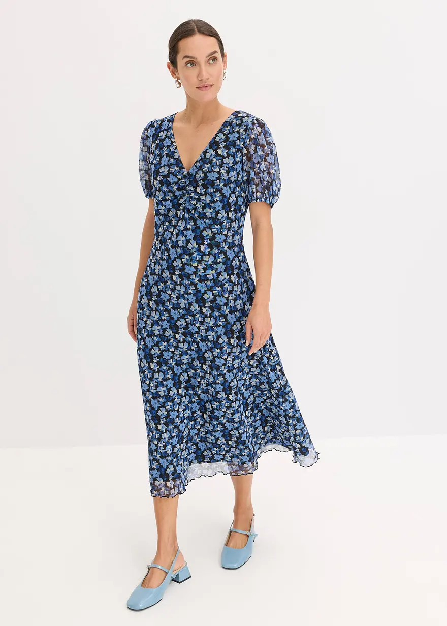 Midikleid aus Mesh
