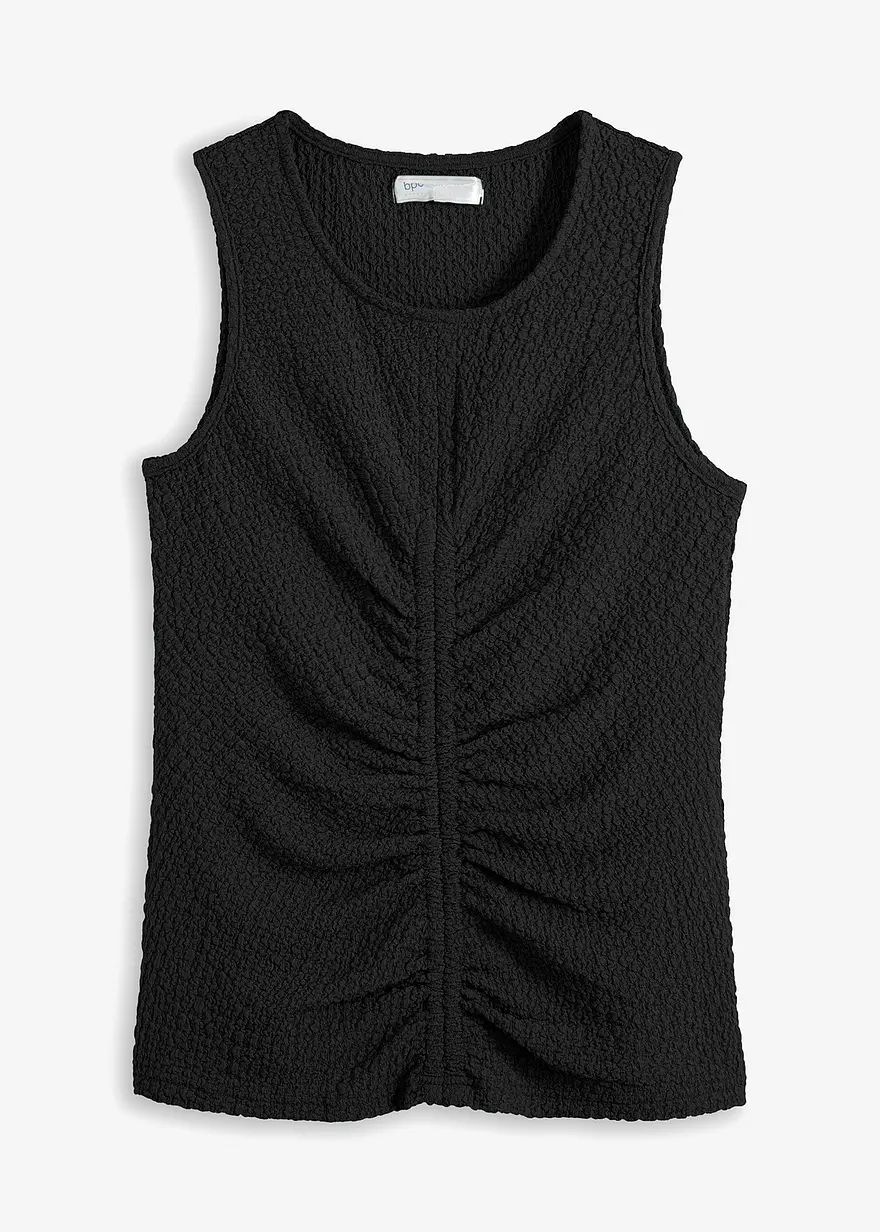 Top mit Raffung