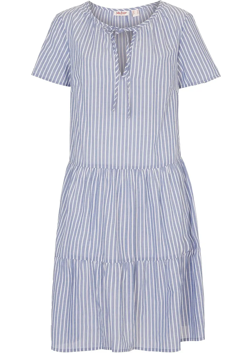 Sommer-Tunika-Kleid aus reiner Baumwolle