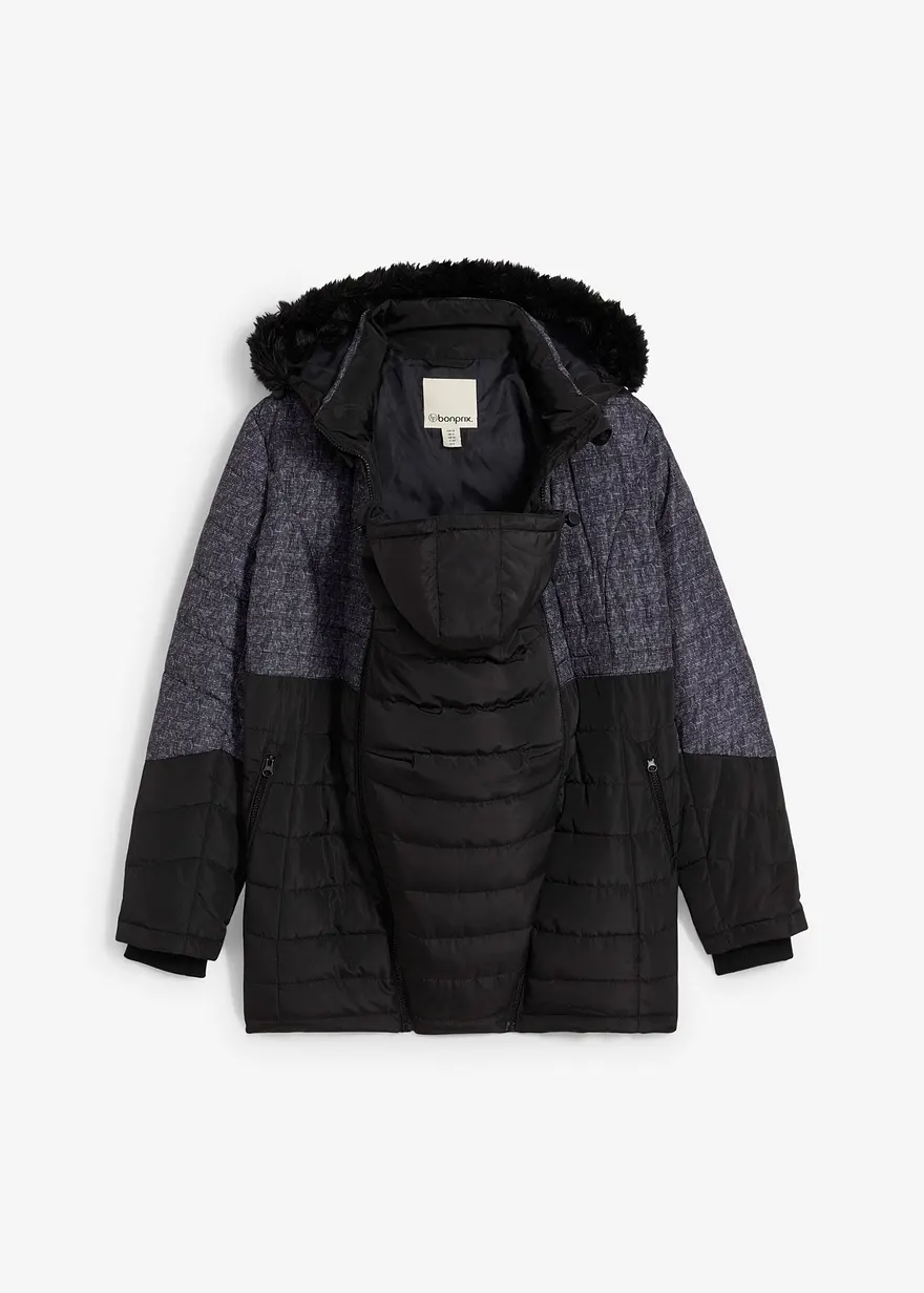Wattierte 3-in-1 Umstandsjacke und Tragejacke