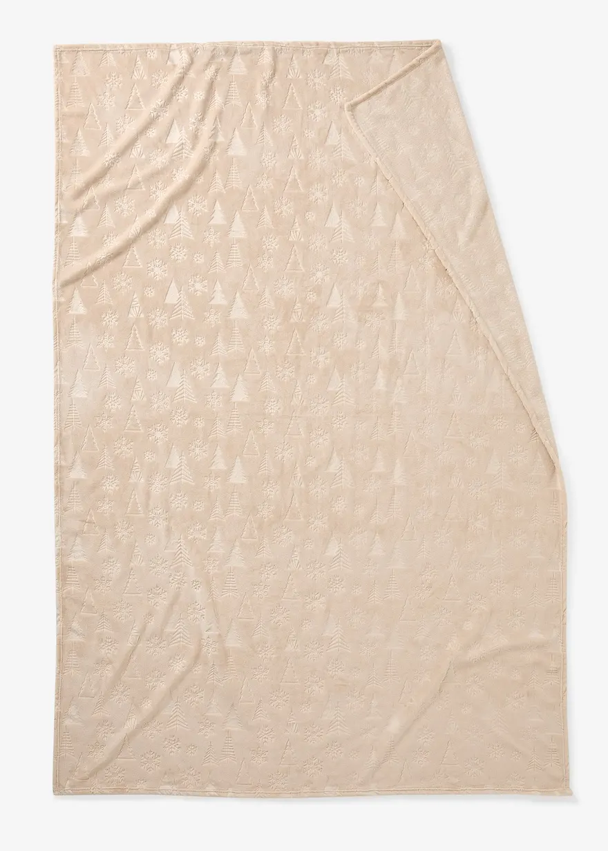 Kuscheldecke mit Tannenbäumen