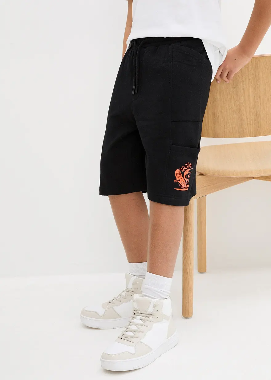 Sweat-Bermuda aus reiner Bio-Baumwolle