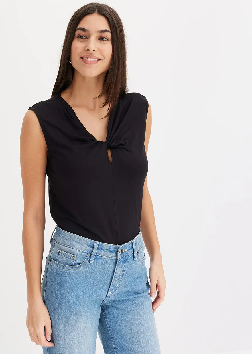 Jersey-Top mit Twist