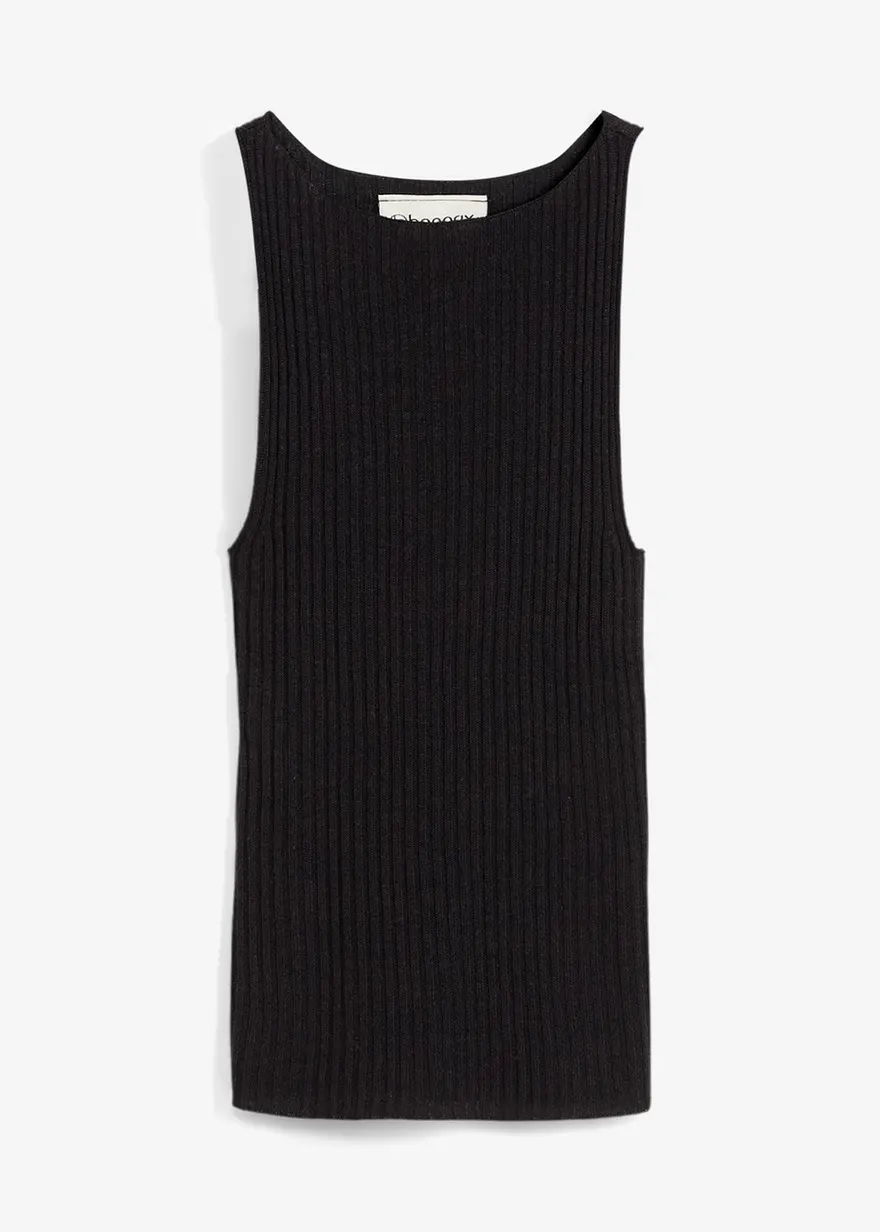 Figurbetontes Stricktop aus Viskose-Mix