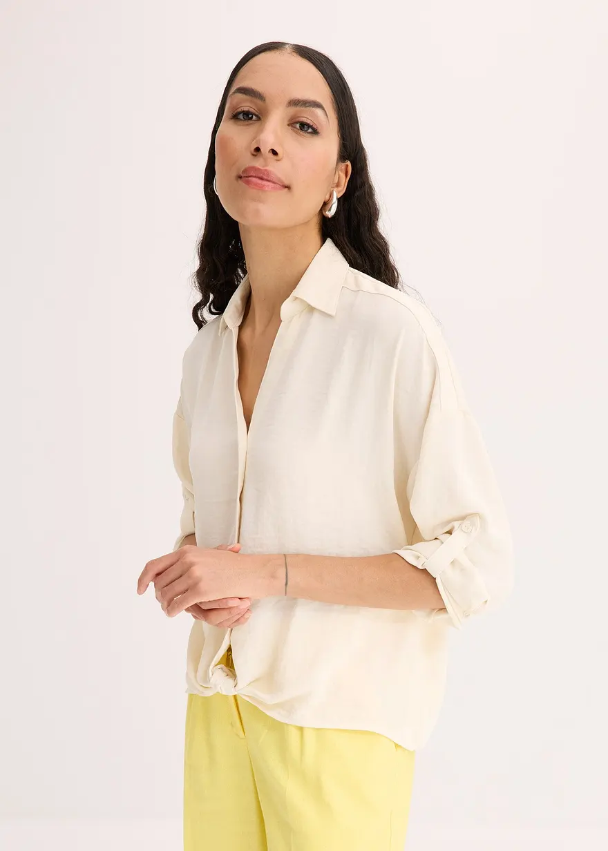 Bluse aus leichtem Crêpe