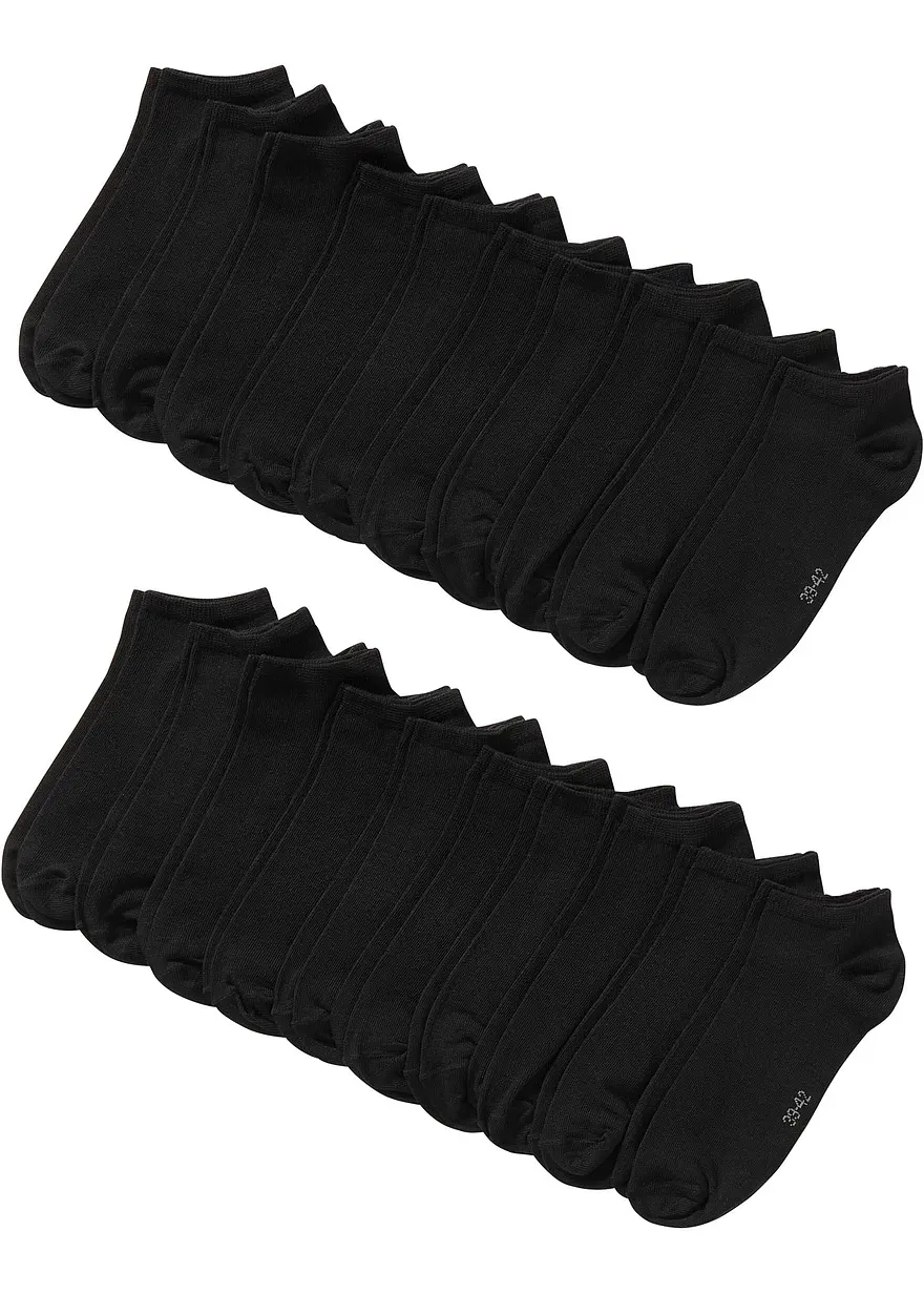 Sneakersocken mit Bio-Baumwolle (20er Pack)