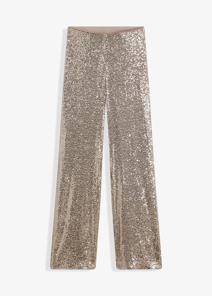 Jersey-Hose mit Pailletten