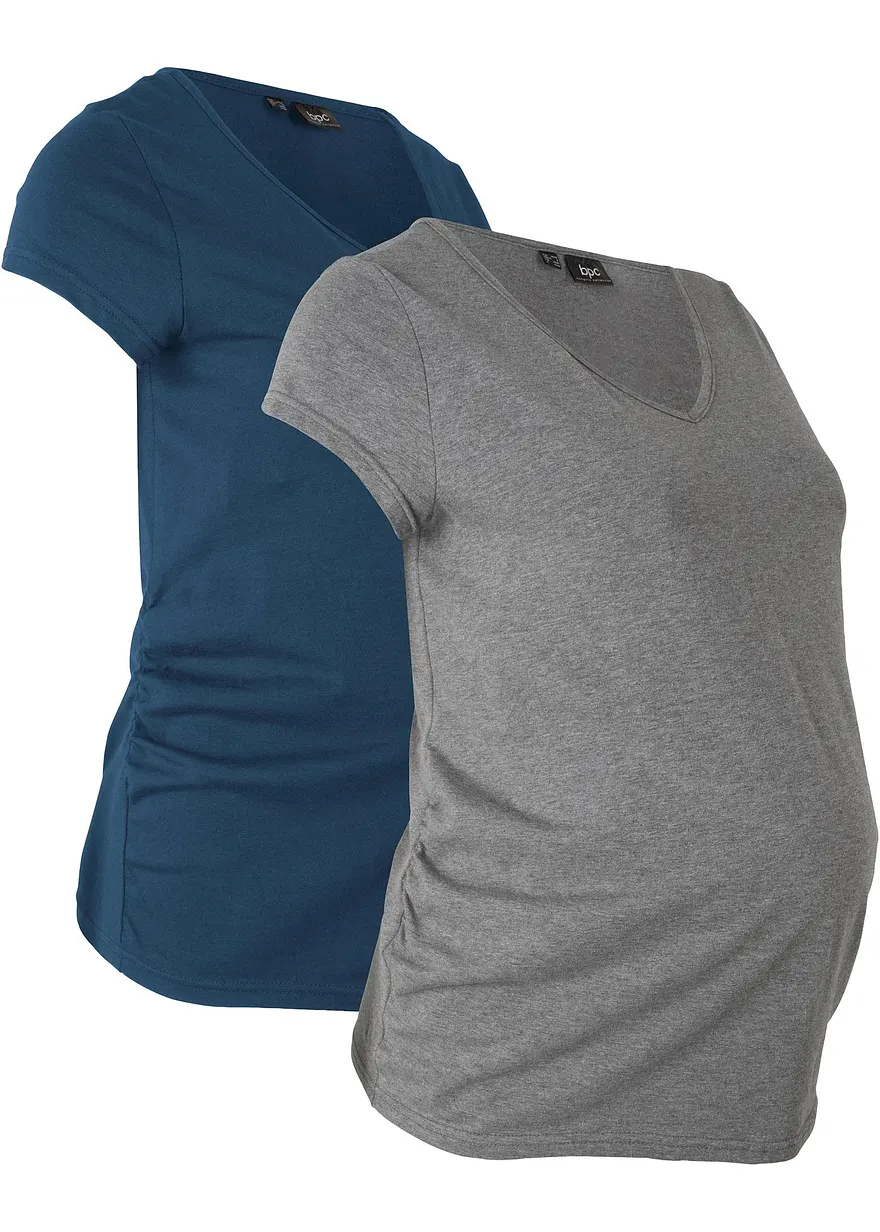 Basic Umstandsshirts aus Bio-Baumwolle, (2er-Pack)