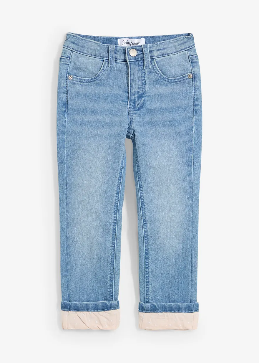 Thermojeans mit Jerseyfutter Slim Fit