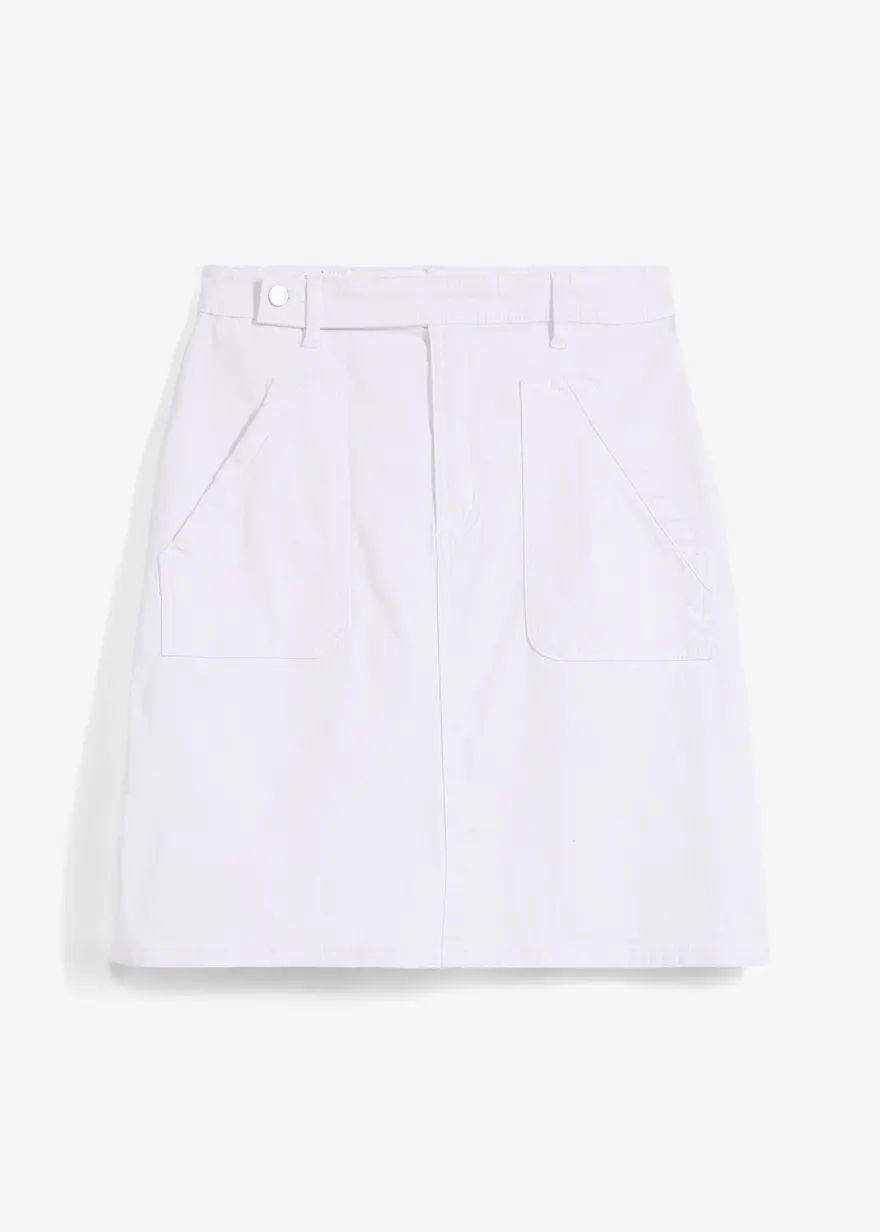 Jeansrock, High Waist, Stretch