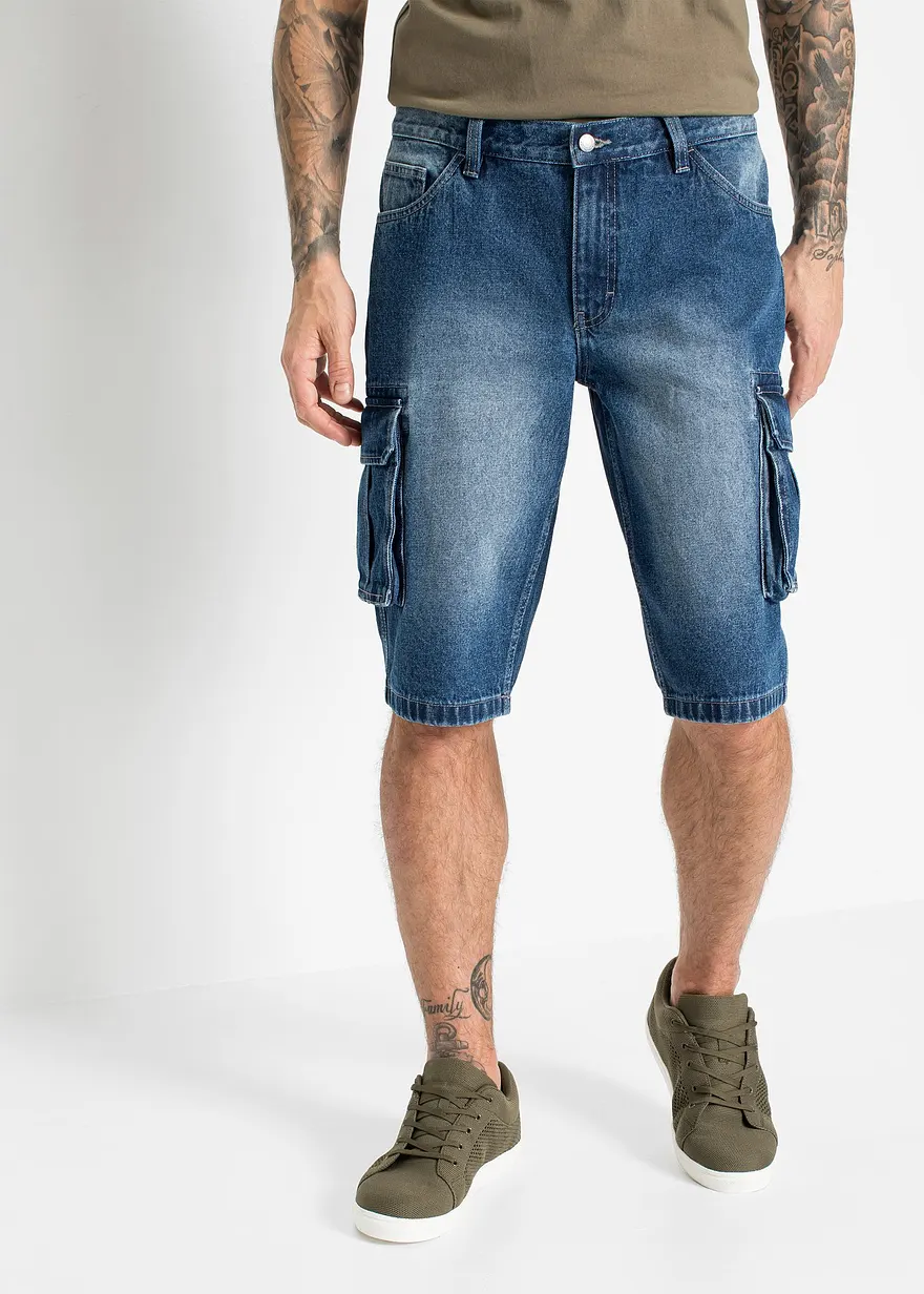 Cargo-Jeans-Longbermuda, Relaxed Fit