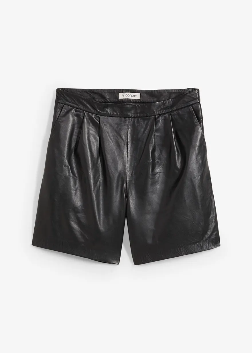 Leder-Shorts aus Lammnappa