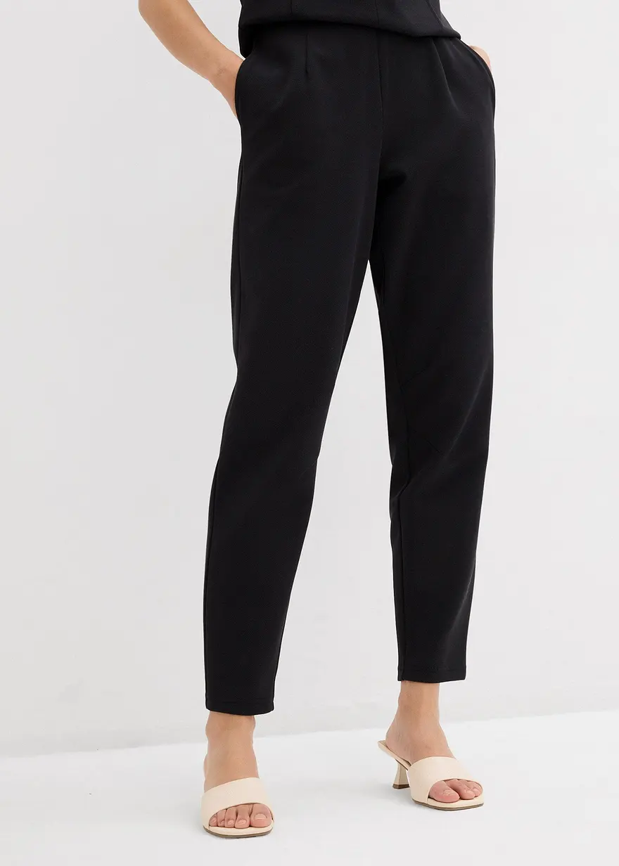 Knöchellange Hose aus Piqué