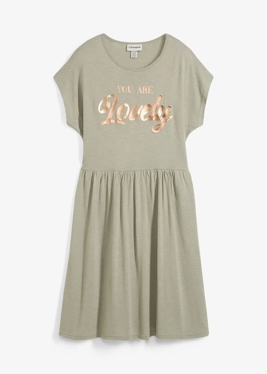 Shirtkleid mit Print aus Viskose-Mix