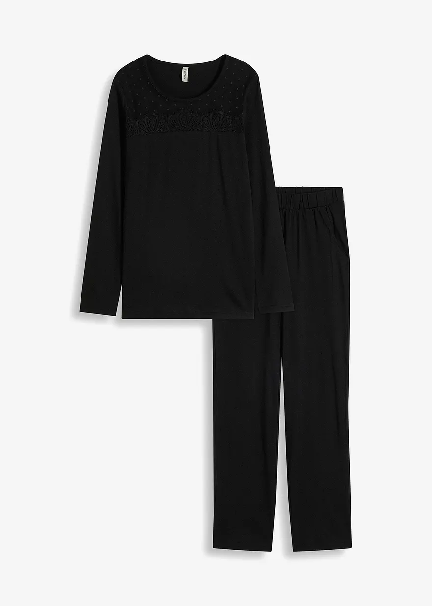 Pyjama mit Spitze