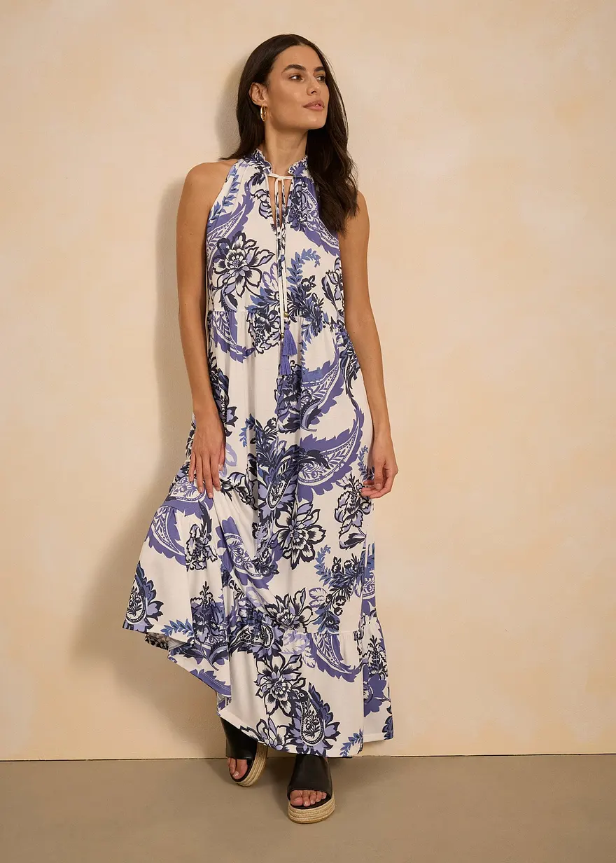 bedrucktes Jerseykleid