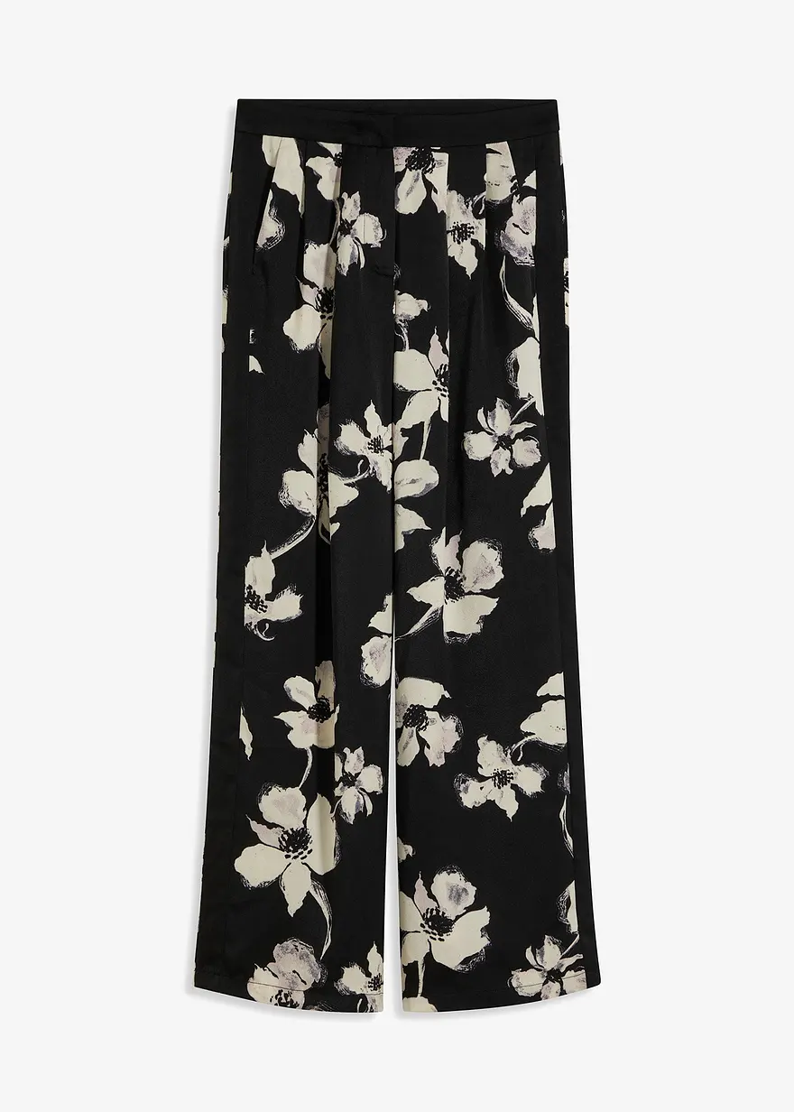 Palazzo-Hose aus fließendem Satin