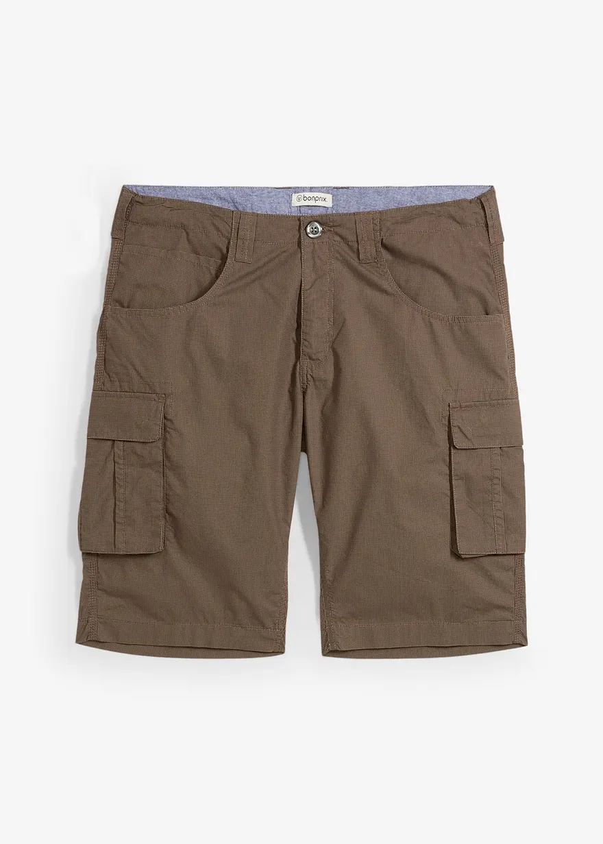 Cargo-Bermuda aus reiner Baumwolle, Relaxed Fit