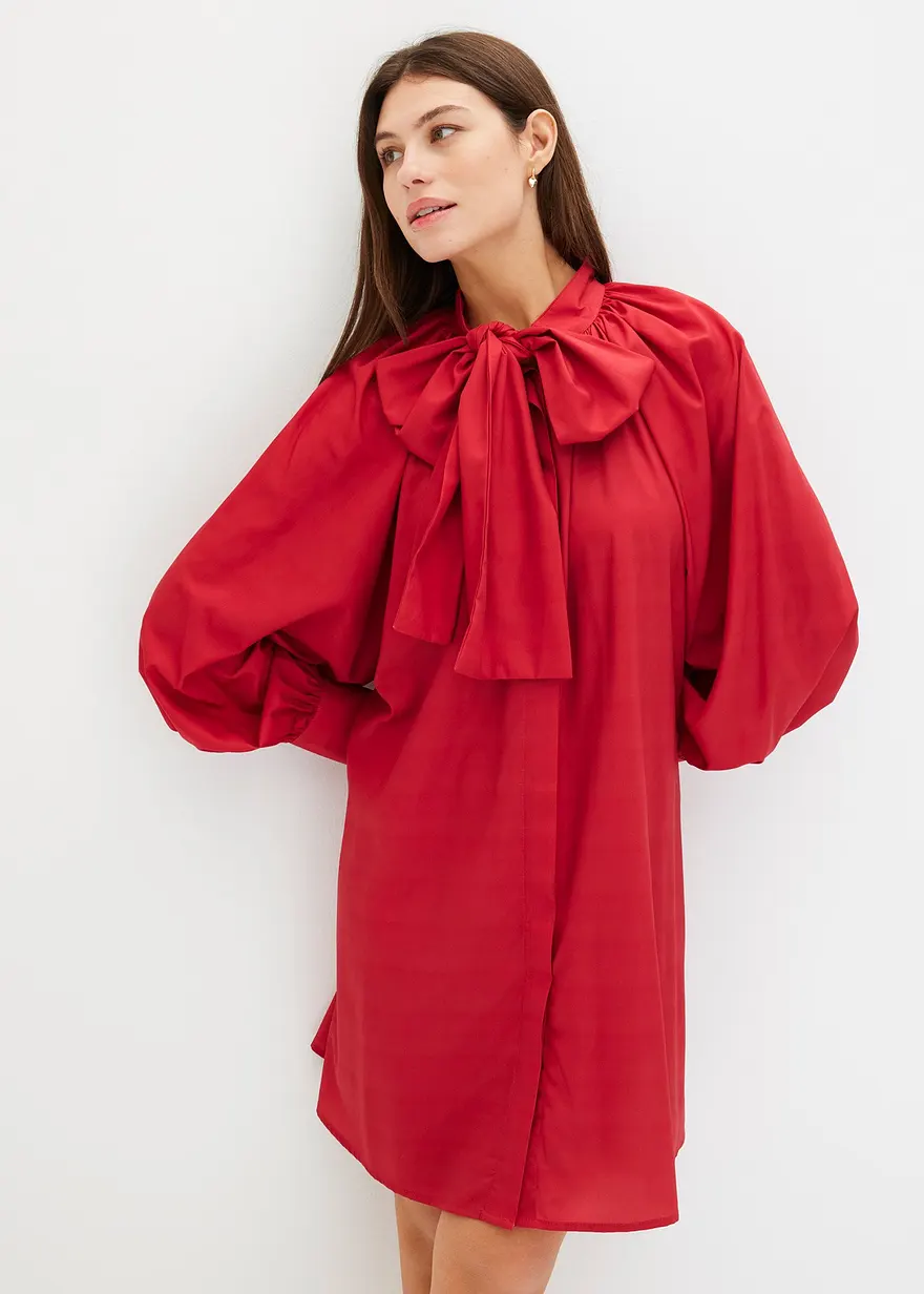 Blusenkleid mit Schluppenkragen