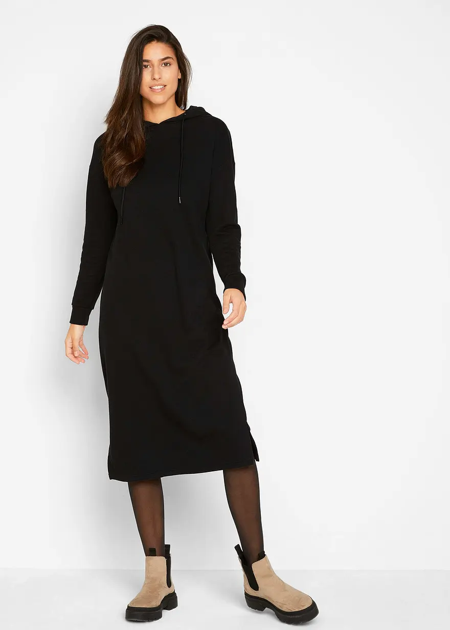 Oversize-Sweatkleid mit Kapuze