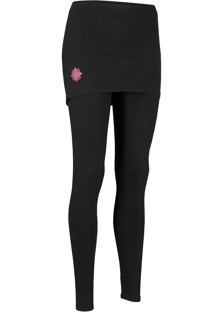 Sport-Leggings mit Rock, knöchelfrei