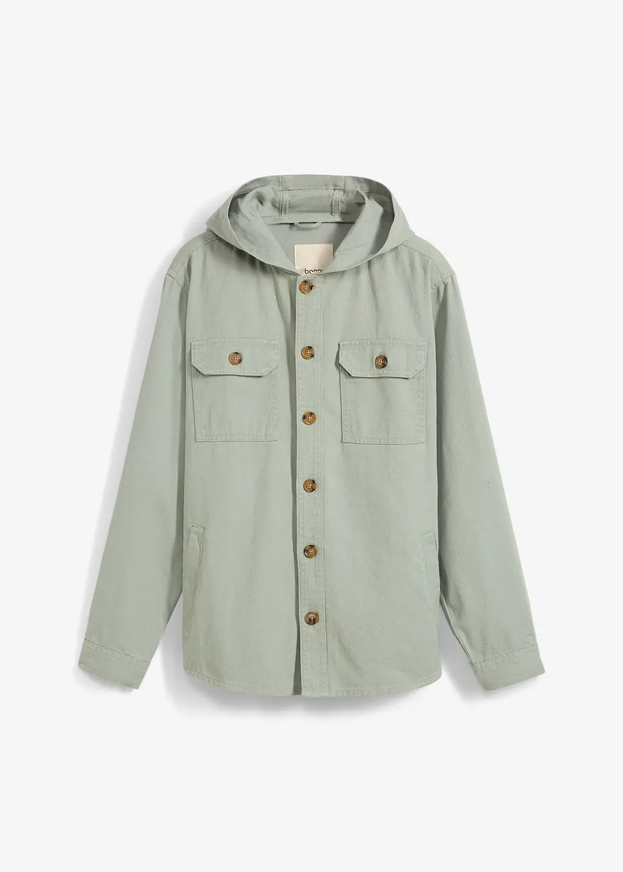 Overshirt mit Kapuze