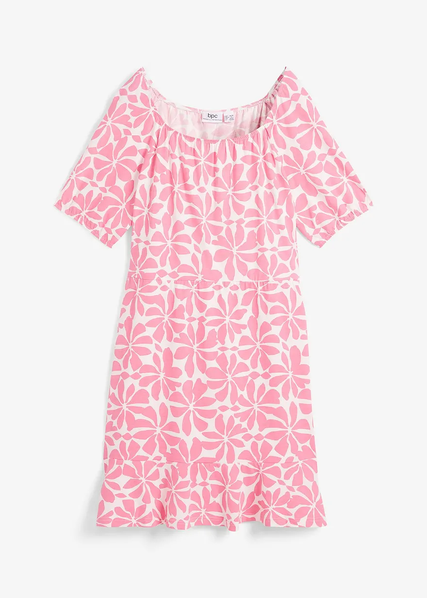 Jerseykleid aus elastischem Bio-Baumwoll-Mix