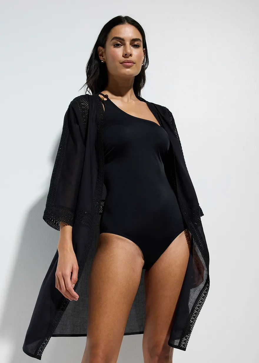 Strandkimono mit Spitze