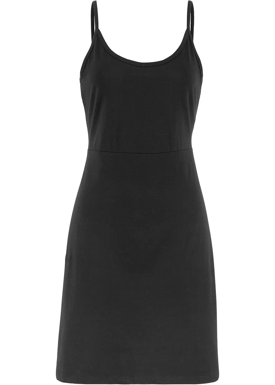 Sommer-Jersey-Kleid mit verstellbaren Trägern