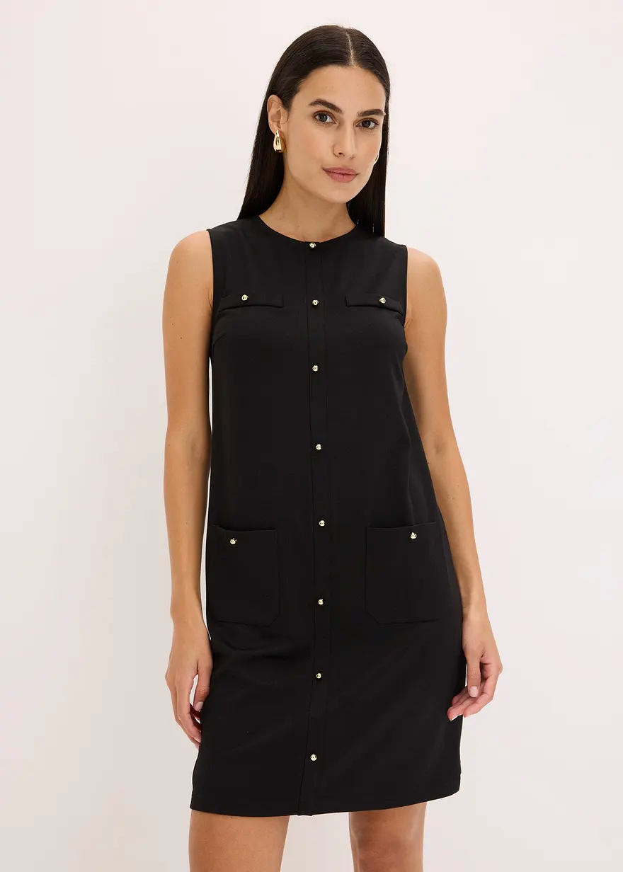 Kleid mit dekorativen Knöpfen