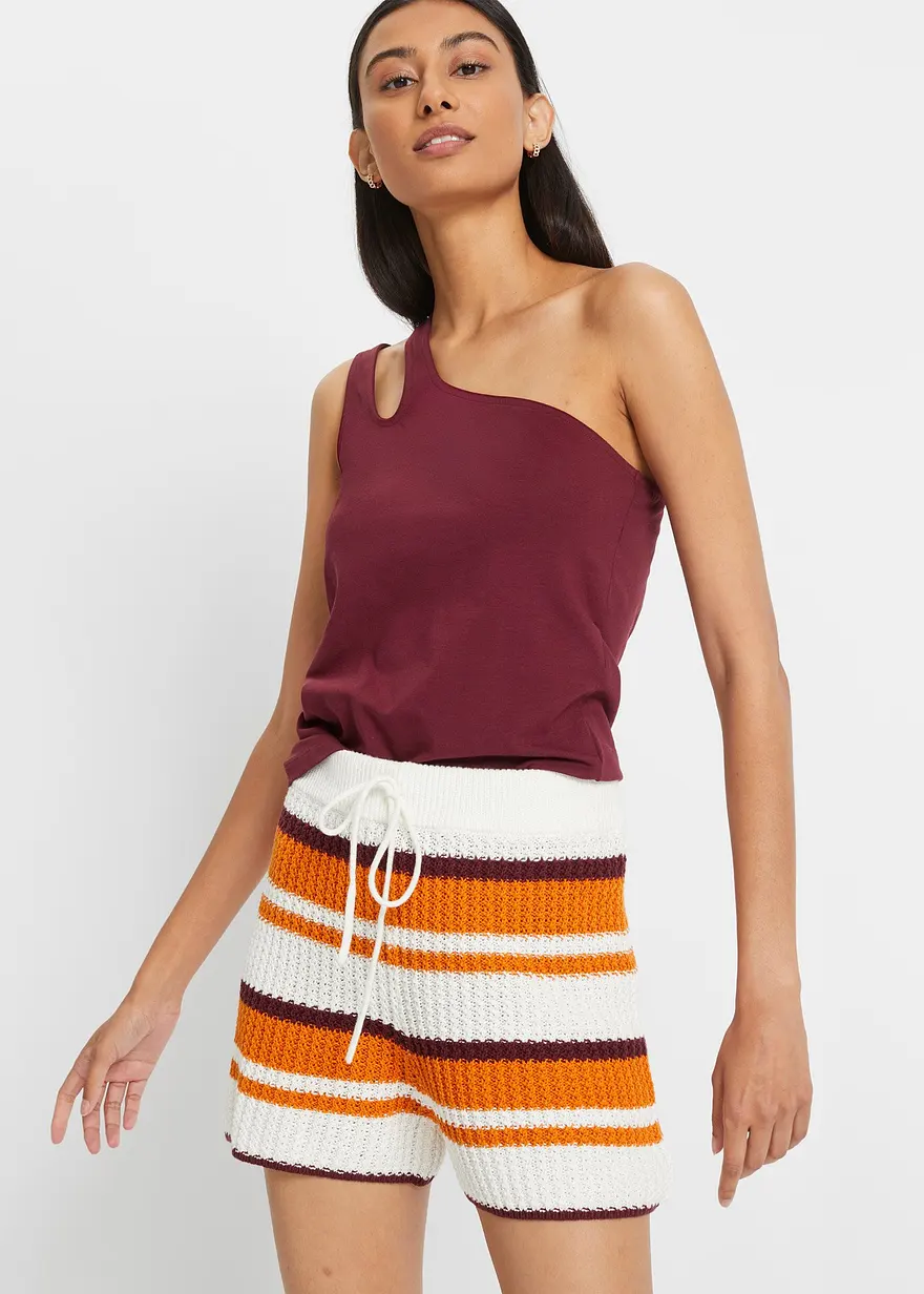 Cold-Shoulder Top mit Bio-Baumwolle