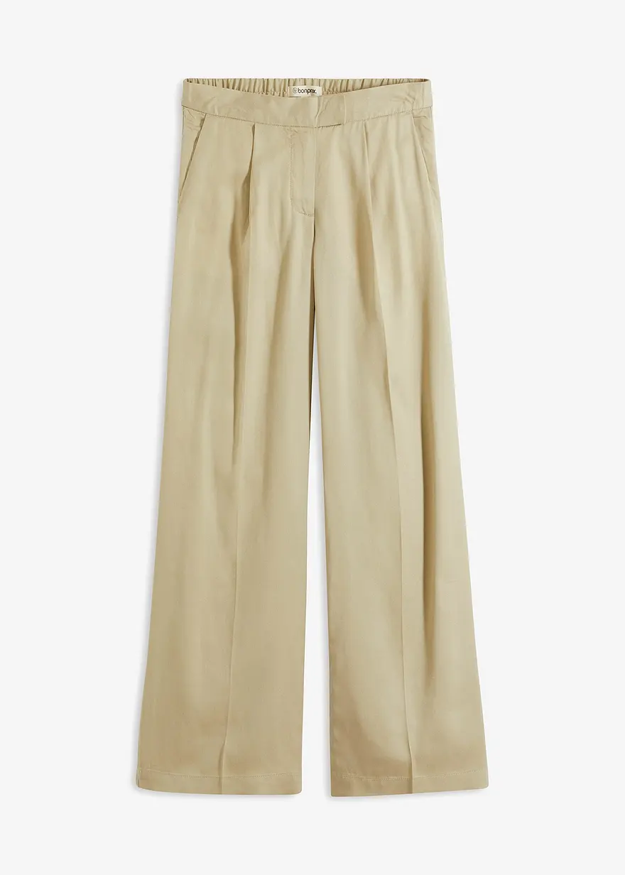 Lyocell Hose mit Bundfalten