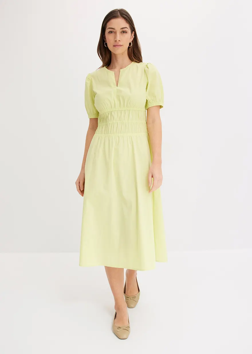 Midikleid mit elastischer Taille