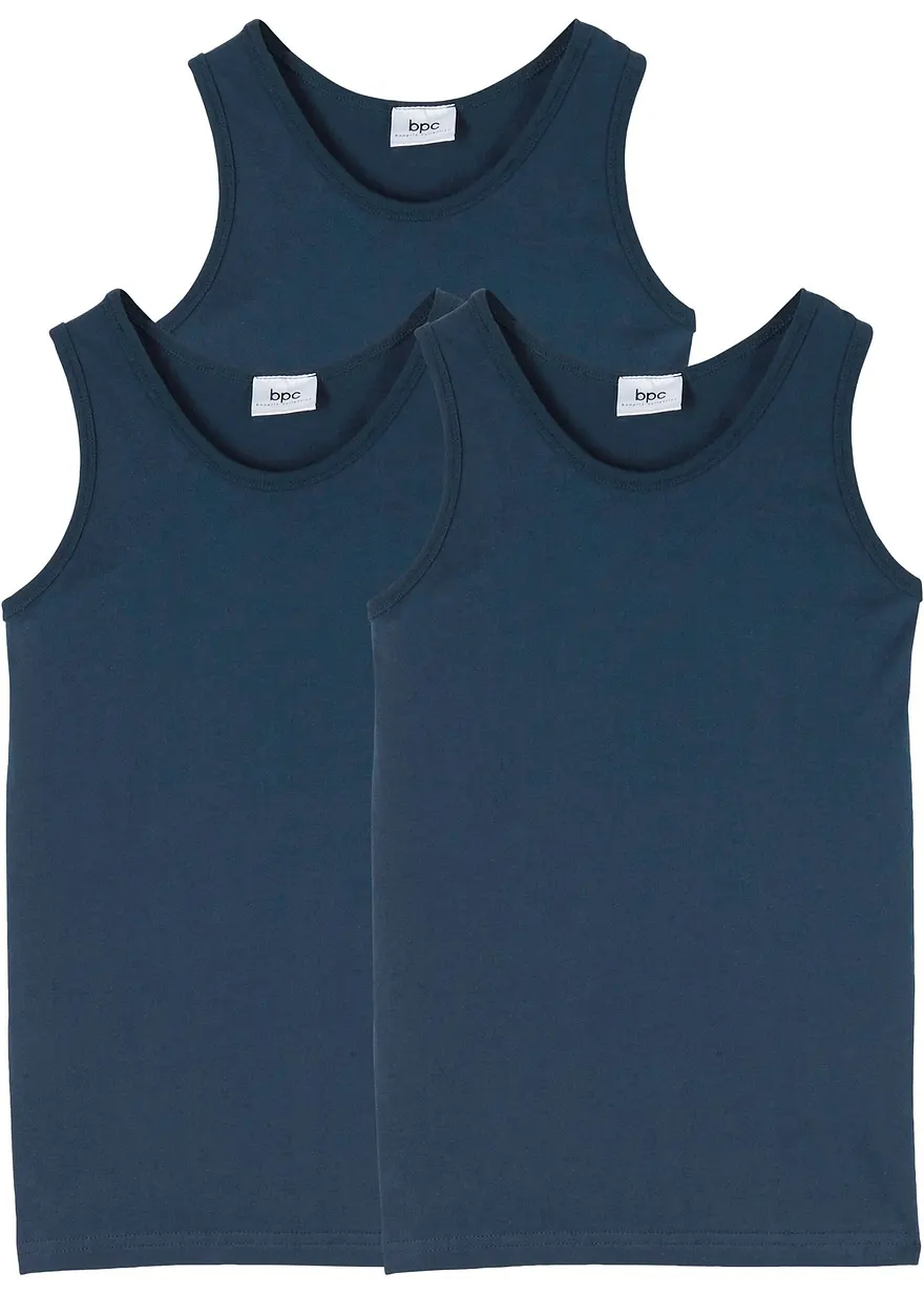 Unterhemd mit weicher Bio-Baumwolle (3er-Pack)