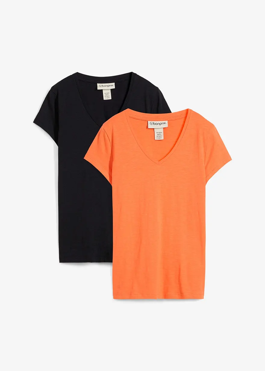T-Shirt aus reiner Bio-Baumwolle (2er Pack)