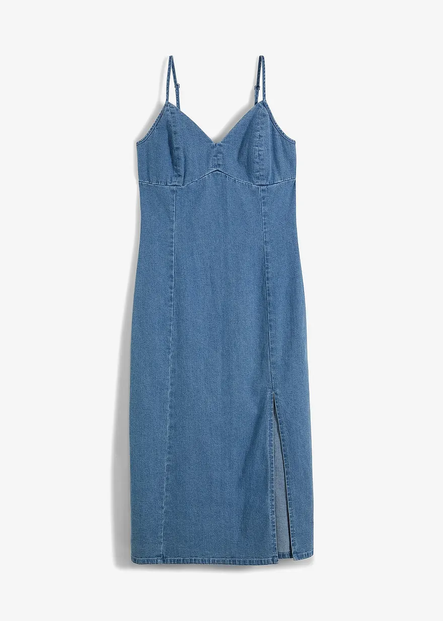 Jeanskleid mit Schlitz