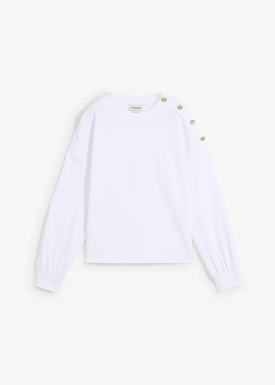 Sweatshirt mit Knöpfen