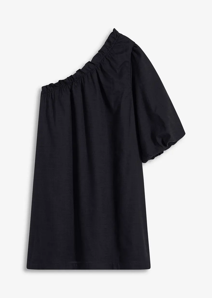 One-Shoulder-Kleid aus Baumwolle