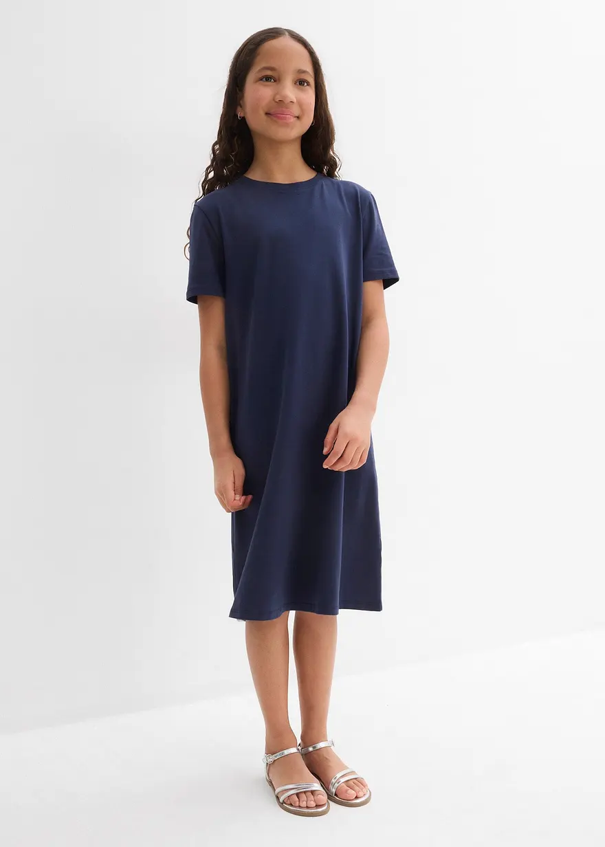 Jerseykleid aus elastischem Bio-Baumwoll-Mix