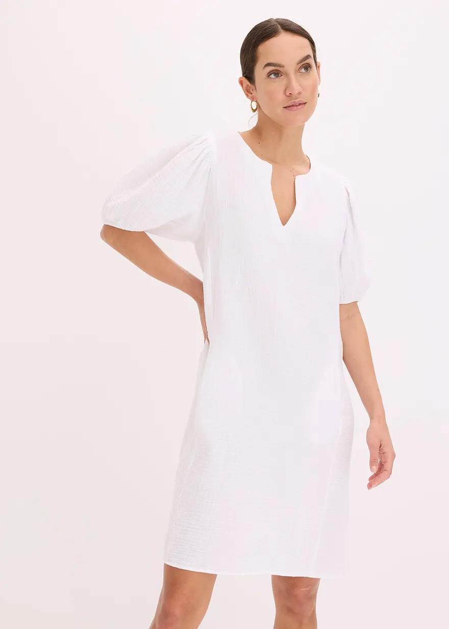 Kurzes Kleid aus Musselin