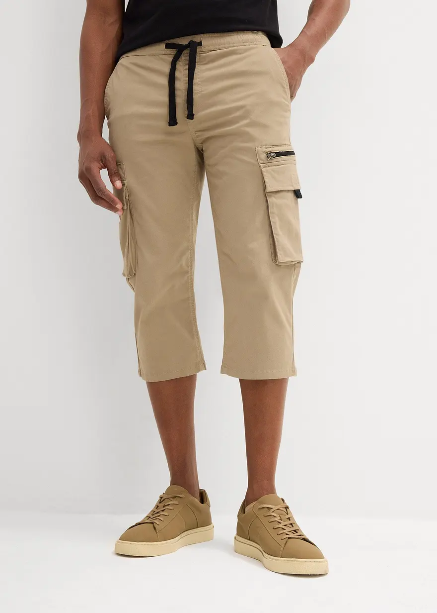3/4 Schlupfhose mit Cargotaschen, Regular Fit