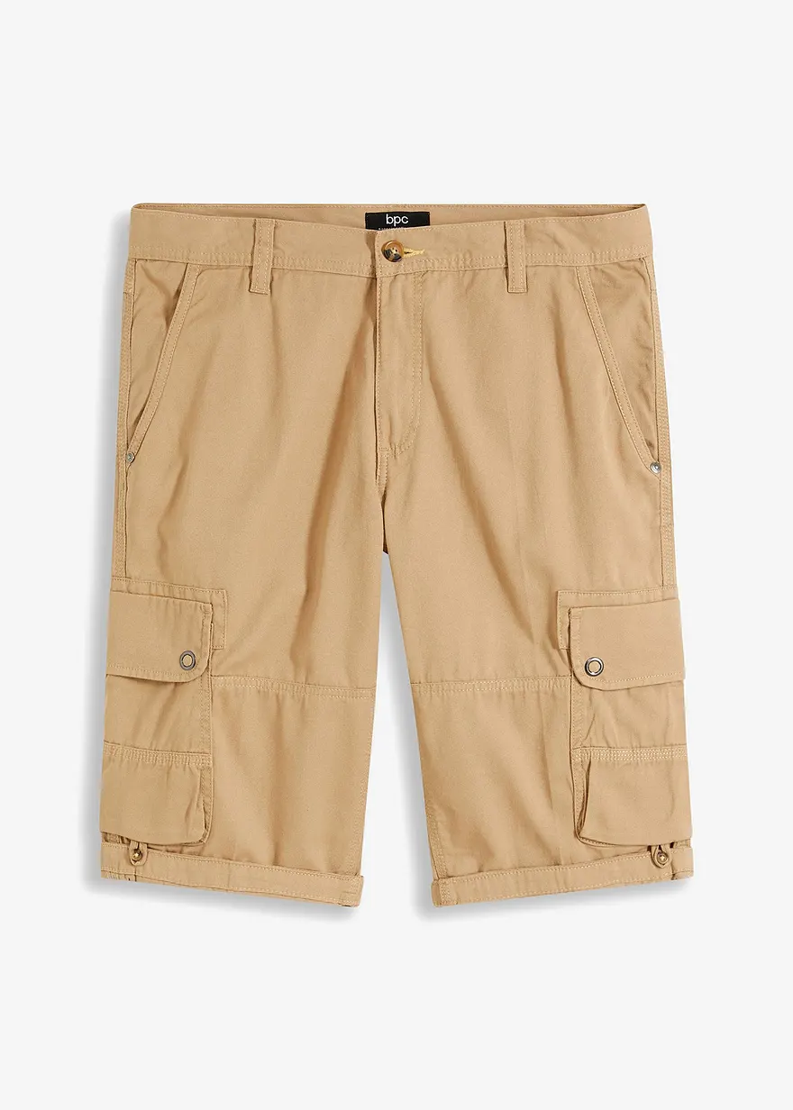 Cargo-Bermuda aus reiner Baumwolle, Regular Fit