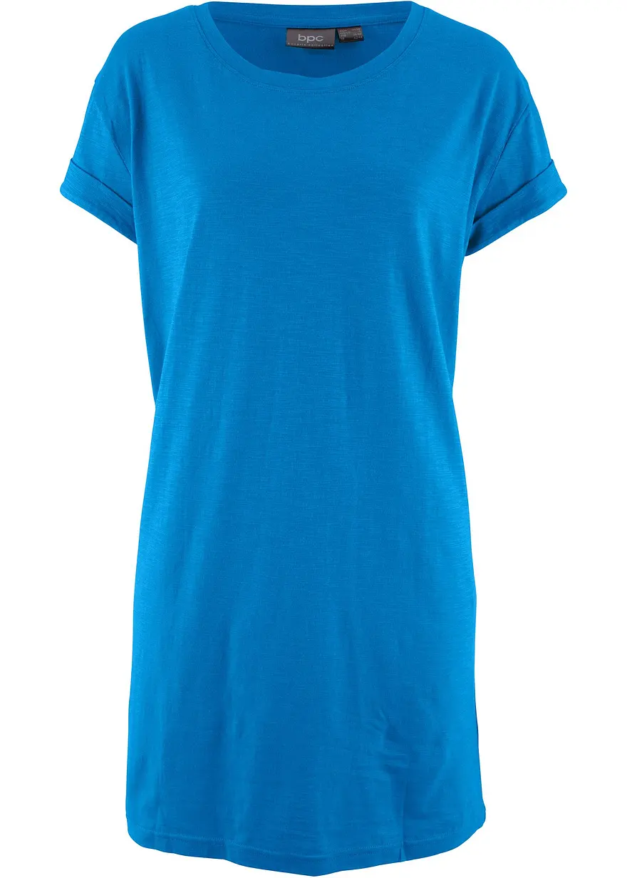 Boxy-Longshirt mit kurzen Ärmeln
