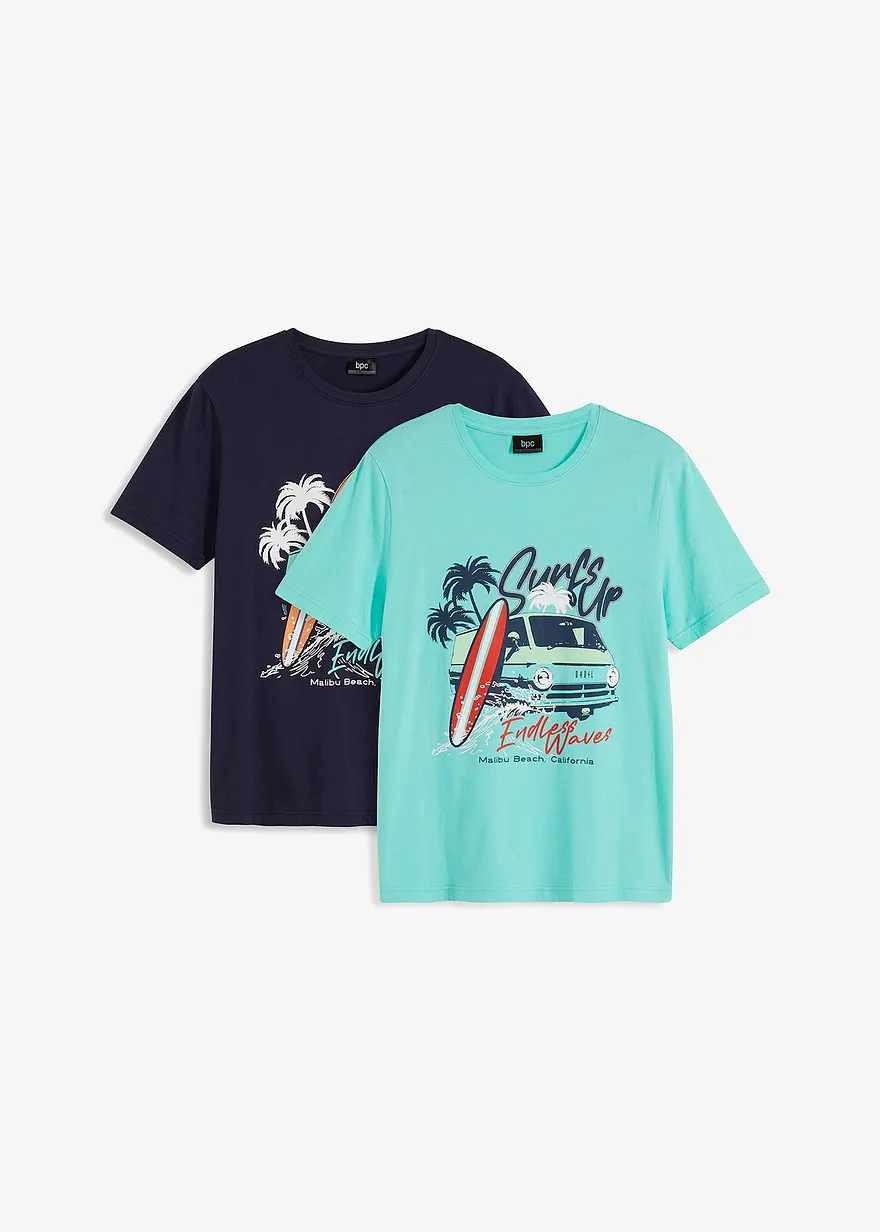 T-Shirt (2er Pack) aus reiner Bio-Baumwolle