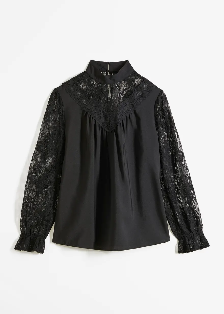 Bluse mit Spitze