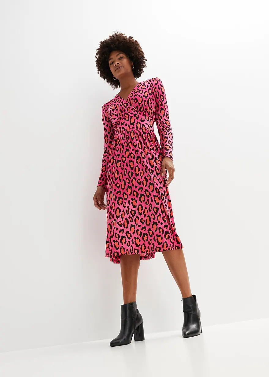 Jerseykleid mit Tailleneinsatz