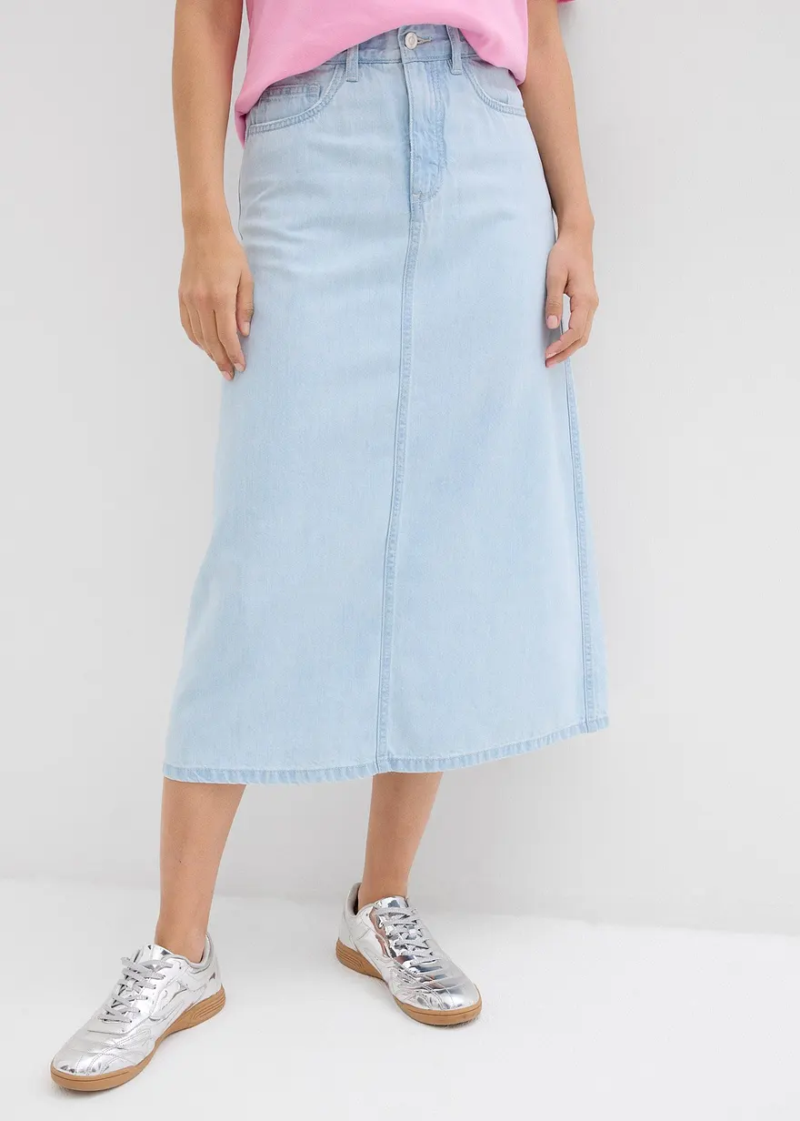 Jeansrock Mid Waist Bequembund, Super Soft