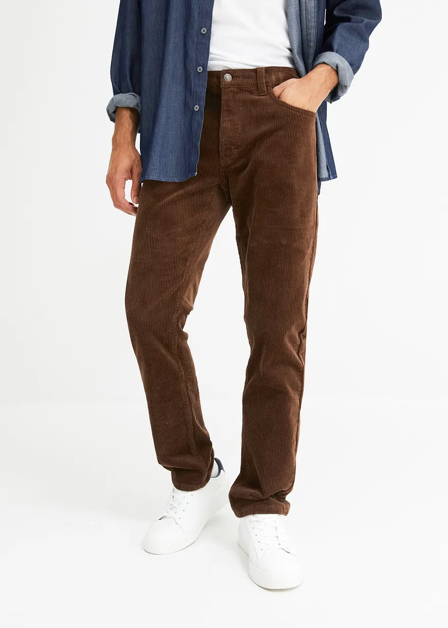 Regular Fit Stretch-Cordhose mit Komfortschnitt