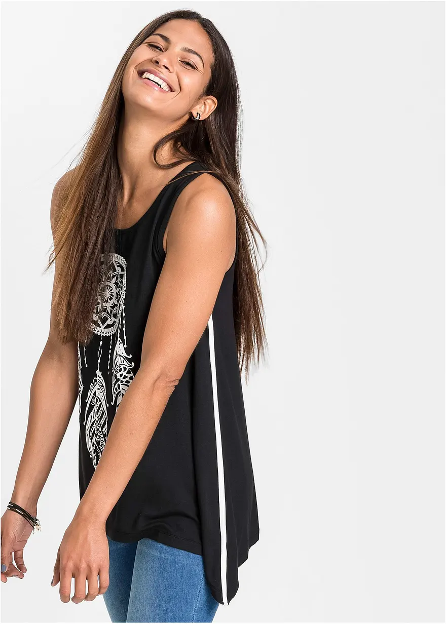 Bedrucktes Long-Top