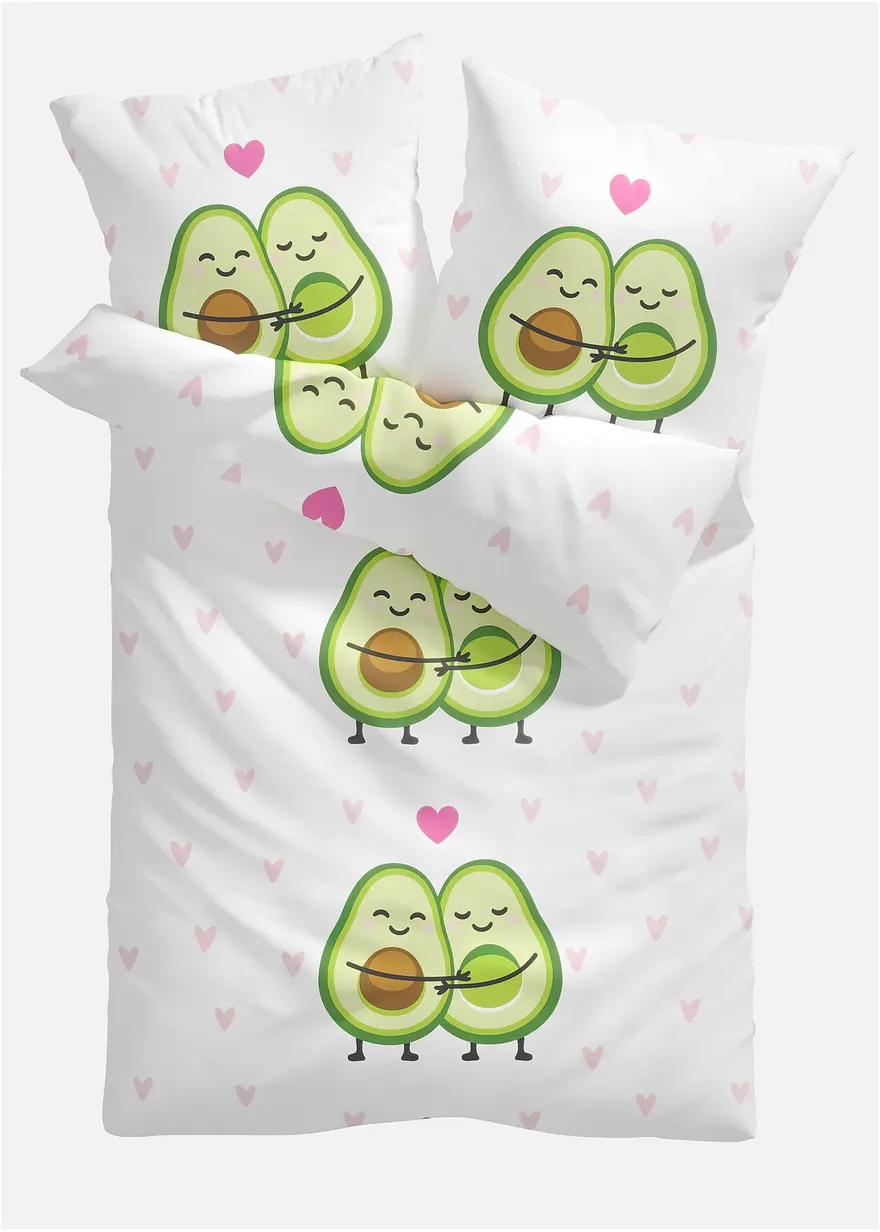 Bettwäsche mit Avocados